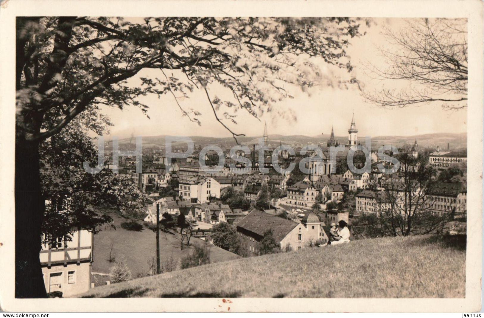 Liberec - Celkovy pohled - General view - old postcard - 1950 - Czech Republic - Czechoslovakia - used - JH Postcards