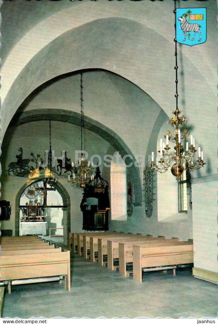 Hemse Kyrka - interior - church - Gotland - 24382 - Sweden - unused - JH Postcards
