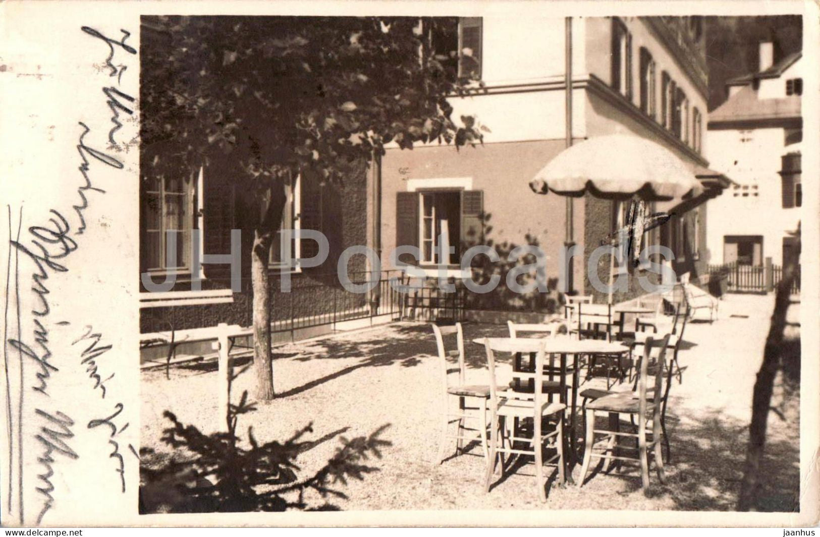 Bad Gastein - Cafeterrasse - cafe - No. 5958 - photo - old postcard - 1935 - Austria - used - JH Postcards