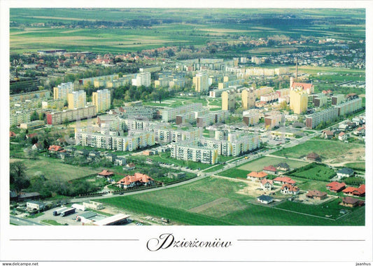 Dzierzoniow - New Town aerial view - Nowe Miasto - Poland - unused - JH Postcards