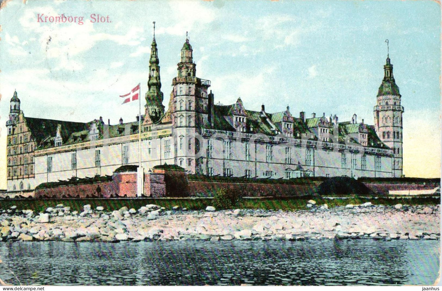 Kronborg Slot - Kronborg Castle - old postcard - 1916 - Denmark - unused - JH Postcards