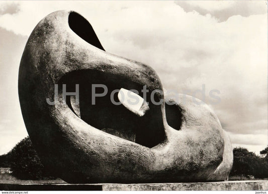 sculpture by Henry Moore - Reclining Figure - Liegende Figur - 221 - British art - Germany - unused - JH Postcards