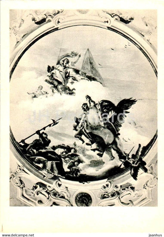 painting by Tiepolo Giovanni Battista - Bellerophon on Pegasus - Italian art - 1967 - Russia USSR - unused - JH Postcards