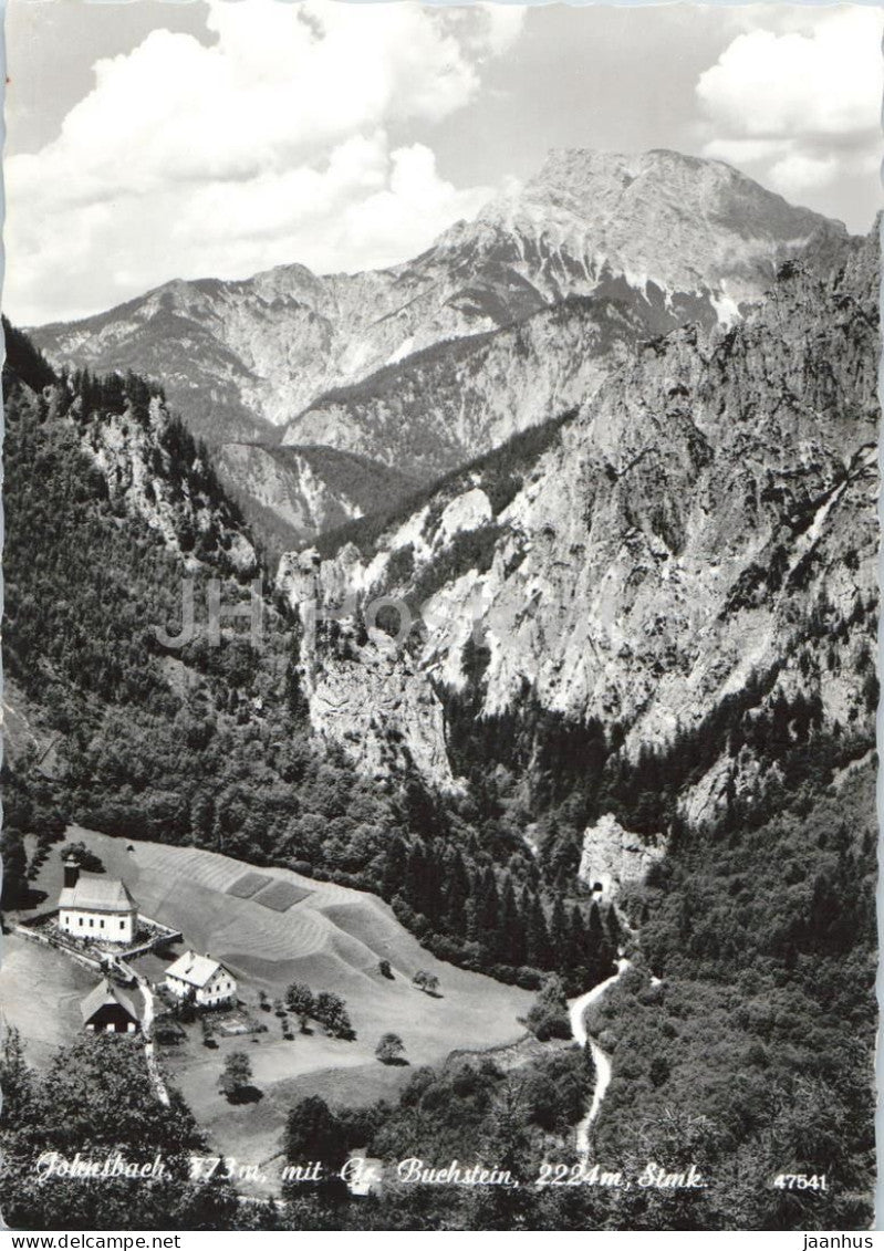 Johnsbach 773 m mit Gr. Buchstein 2224 m - Stmk. - mountain landscape - 47541 - old postcard - Austria - unused - JH Postcards