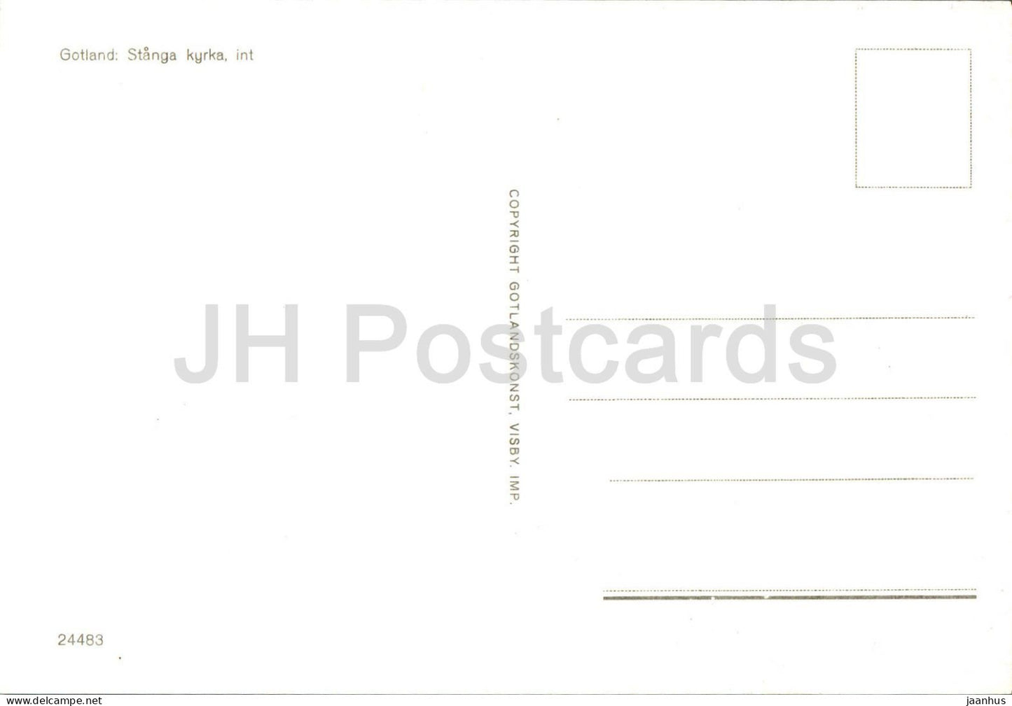 Stanga kyrka - intérieur - église - Gotland - 24483 - Suède - inutilisé 