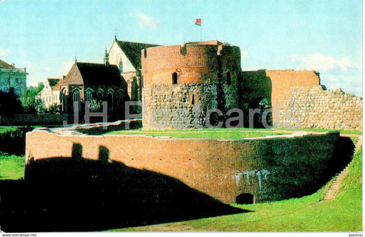 Castle Ruins - 1 - Kaunas - 1972 - Lithuania USSR - unused - JH Postcards