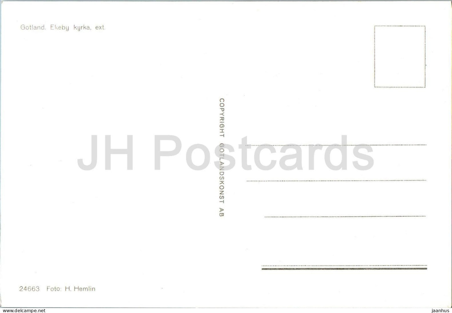 Ekeby Kyrka - église - Gotland - 24663 - Suède - inutilisé 