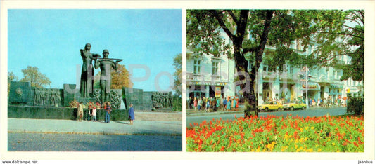 Lviv - monument to the glory of the soviet army - Lenin prospekt - 1984 - Ukraine USSR - unused - JH Postcards