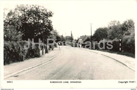 Robinhood Lane Winnersh Berkshire - village street - old postcard - 1965 - England - United Kingdom - used - JH Postcards