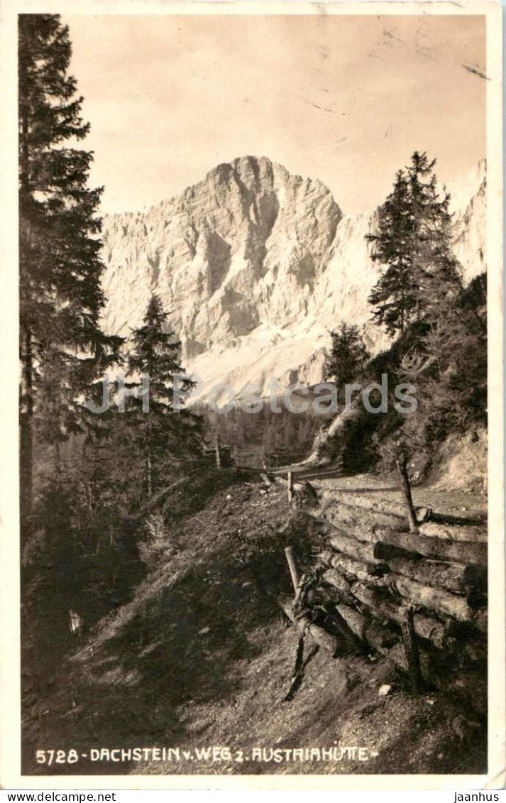Dachstein - Weg zur Austriahutte - 5728 - old postcard - 1926 - Austria - used - JH Postcards