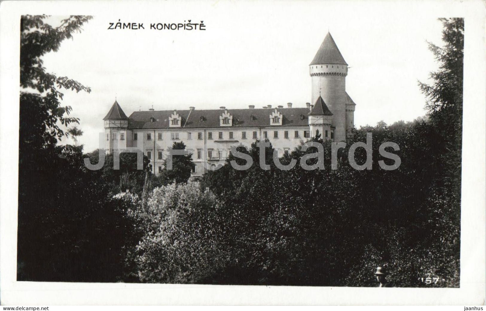 Zamek Konopiste - Castle - old postcard - Czech Republic - Czechoslovakia - unused - JH Postcards