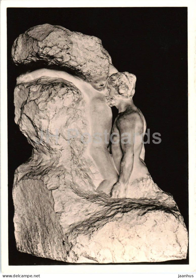 sculpture by Auguste Rodin - Man and His Thought - Der Mensch und sein Gedanke - French art - 719 - Germany - unused - JH Postcards