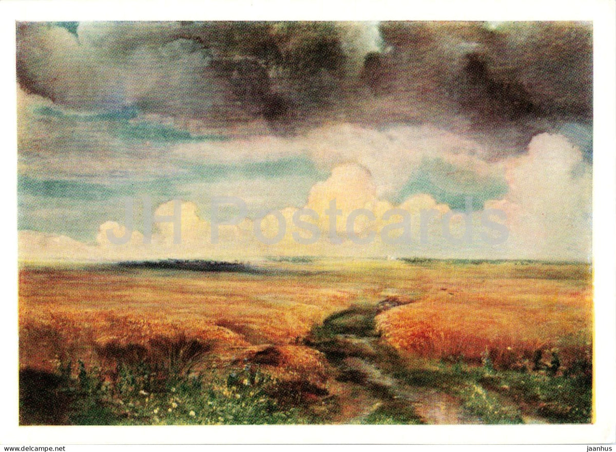 painting by Aleksey Savrasov - Rye - Russian art - 1960 - Russia USSR - unused - JH Postcards
