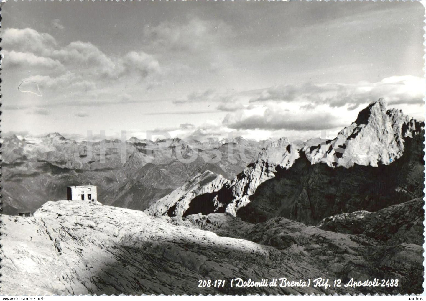 Dolomiti di Brenta - Rif. 12 Apostoli - mountains - Alps - Dolomites - 208-71 - old postcard - 1959 - Italy - used - JH Postcards