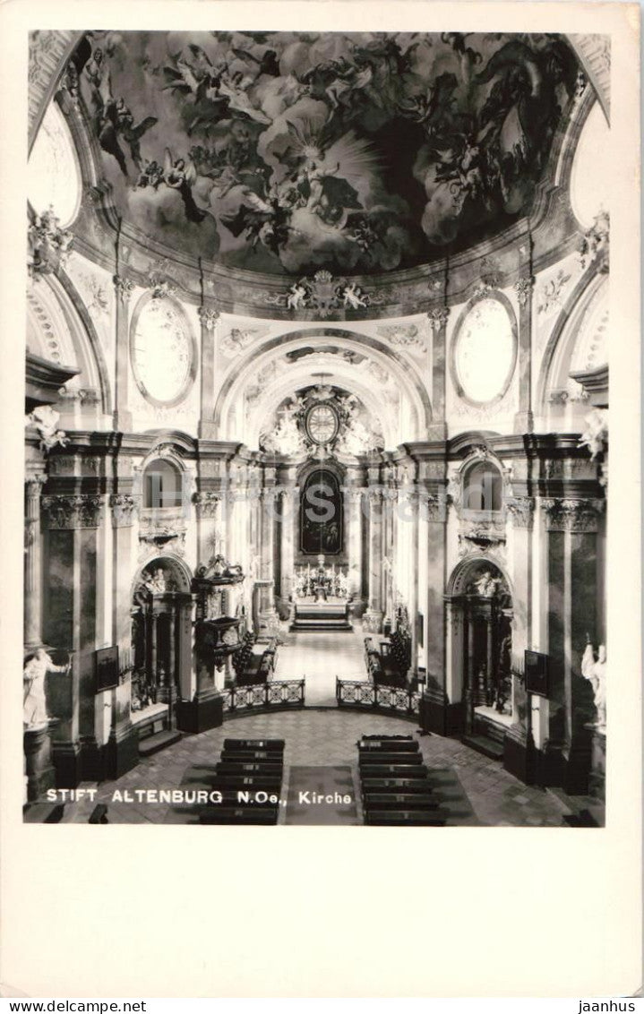 Stift Altenburg - Kirche - church interior baroque architecture 94964 - old postcard - Austria - unused - JH Postcards