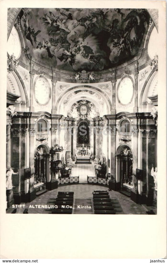 Stift Altenburg - Kirche - church interior baroque architecture 94964 - old postcard - Austria - unused - JH Postcards