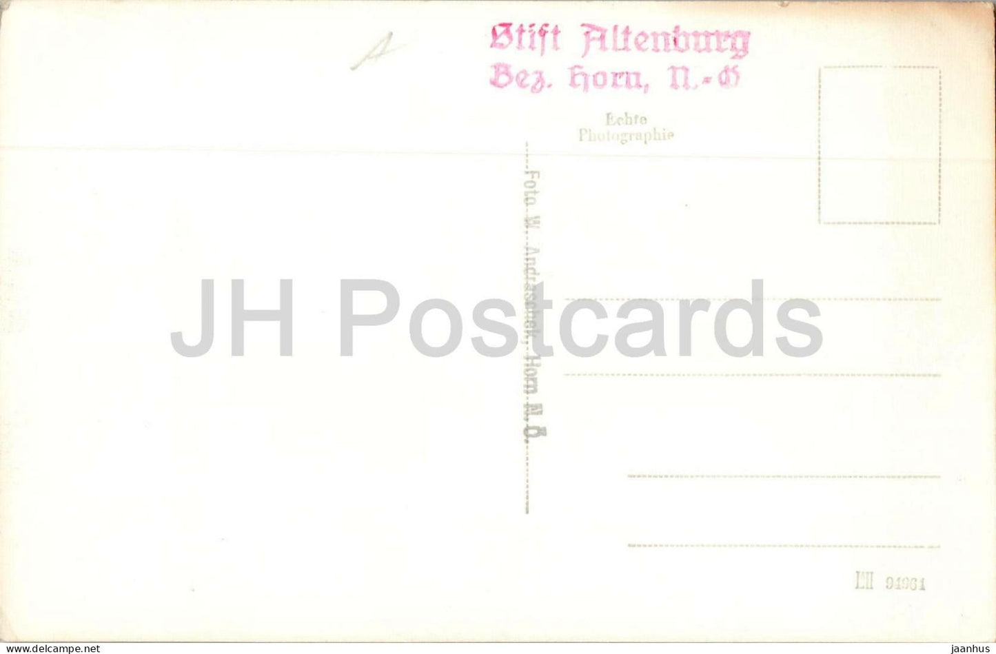 Stift Altenburg - Kirche - Kircheninnenraum Barockarchitektur 94964 - alte Postkarte - Österreich - unbenutzt 