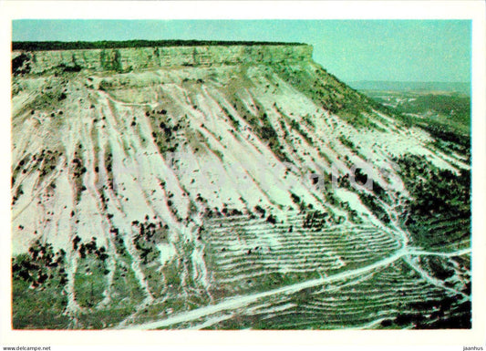 Bakhchisaray Historical Museum - Chufut-Kale - Orta-Kaya rock - Crimea - 1973 - Ukraine USSR - unused - JH Postcards