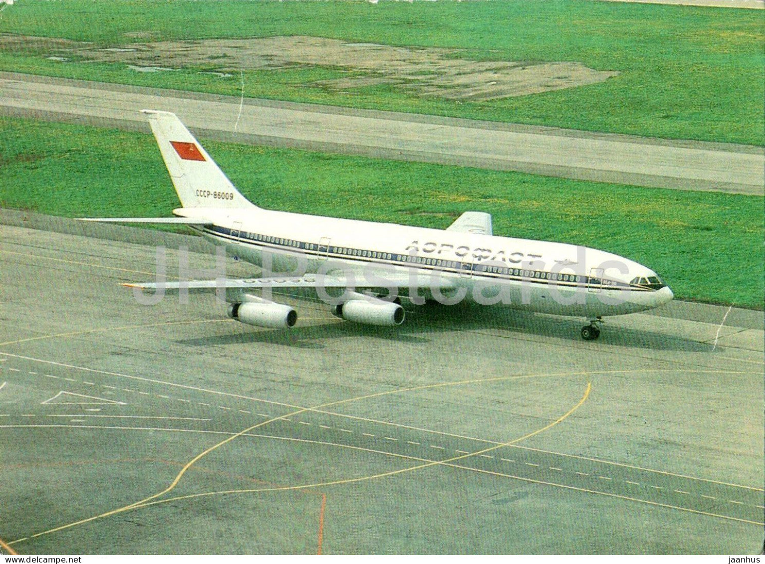 Il-86 aircraft - aviation - airplane - plane - transport - 1980s - Russia - USSR - unused - JH Postcards