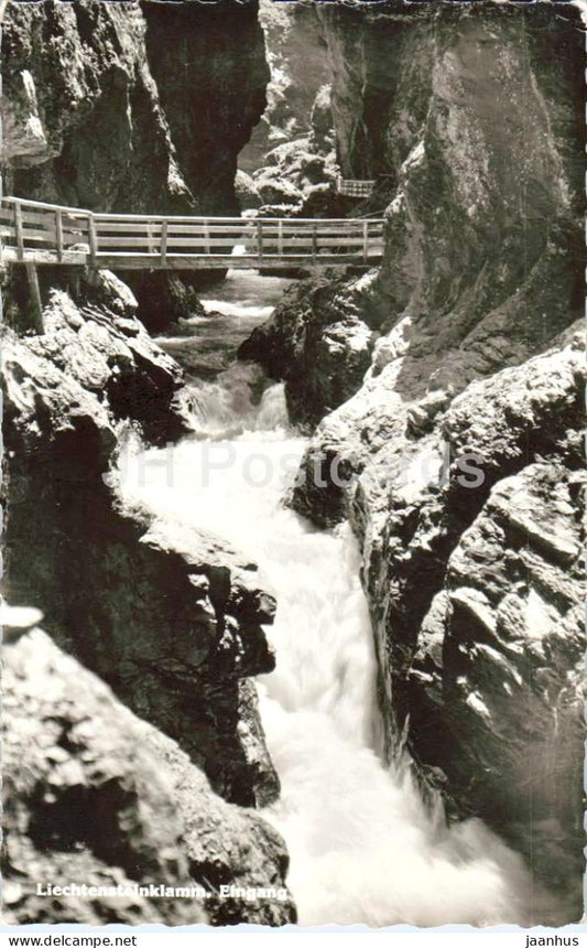 Liechtensteinklamm - Eingang - gorge - bridge - waterfall - nature - 103 - 1961 - Austria - used - JH Postcards