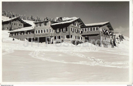 Lech am Arlberg - Gasthof Schneider im Winter - alpine hotel - No. 85129 - old postcard - 1939 - Austria - used - JH Postcards