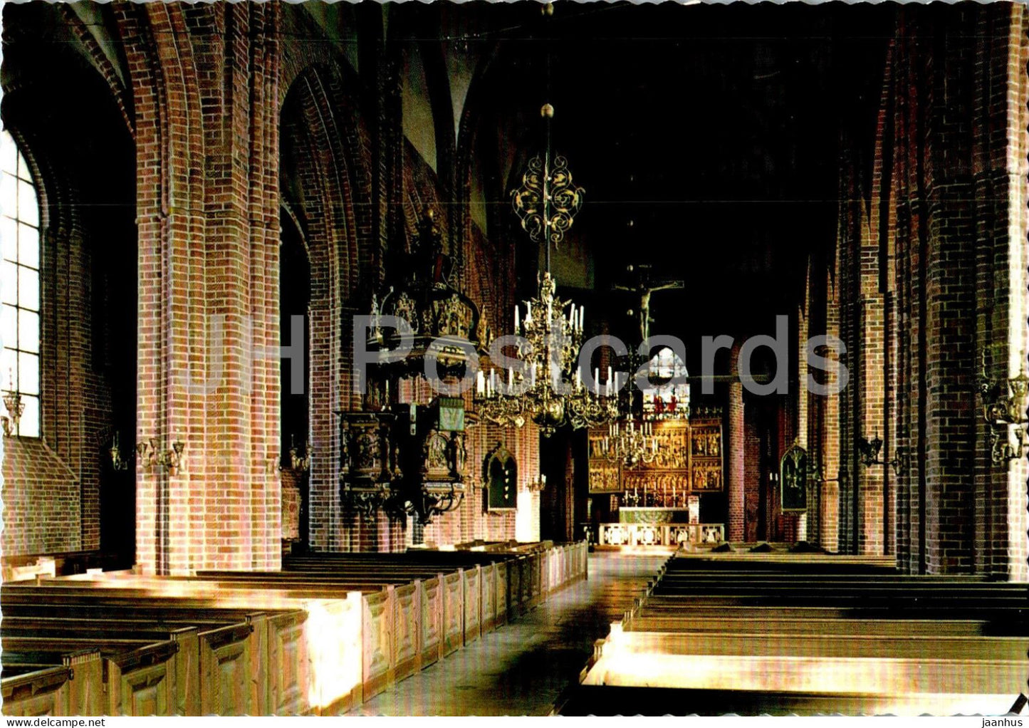 Halsingborg - Mariakyrkan - interior - church - 233 - Sweden - unused - JH Postcards
