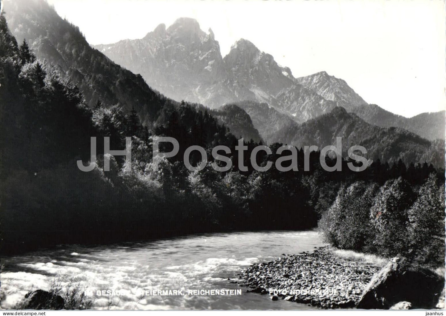 Im Gesause - Steiermark - Reichenstein - mountain landscape - river - alpine nature - old postcard - Austria - unused - JH Postcards