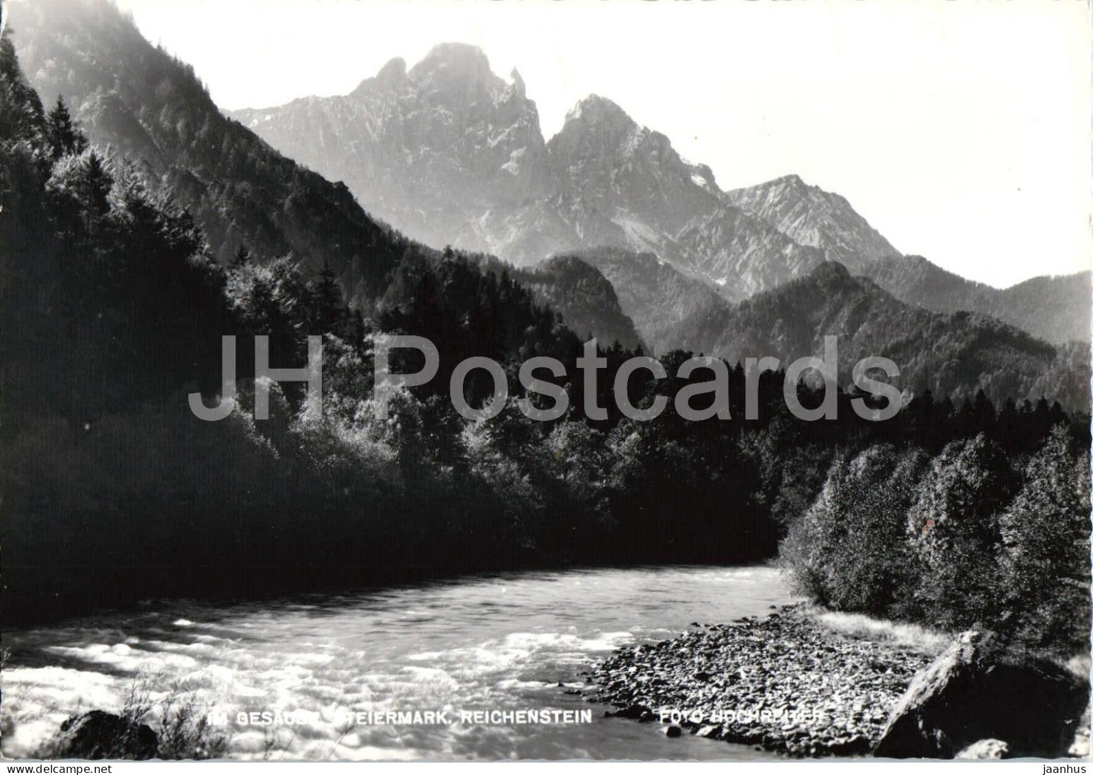Im Gesause - Steiermark - Reichenstein - mountain landscape - river - alpine nature - old postcard - Austria - unused - JH Postcards