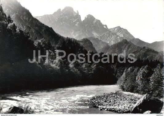 Im Gesause - Steiermark - Reichenstein - mountain landscape - river - alpine nature - old postcard - Austria - unused - JH Postcards