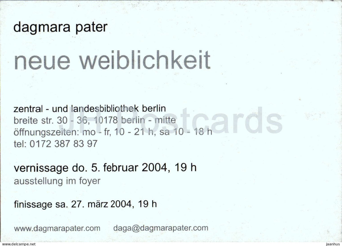 painting by Dagmara Pater - New Femininity - neue Weiblichkeit - German art - 2004 - Germany - unused