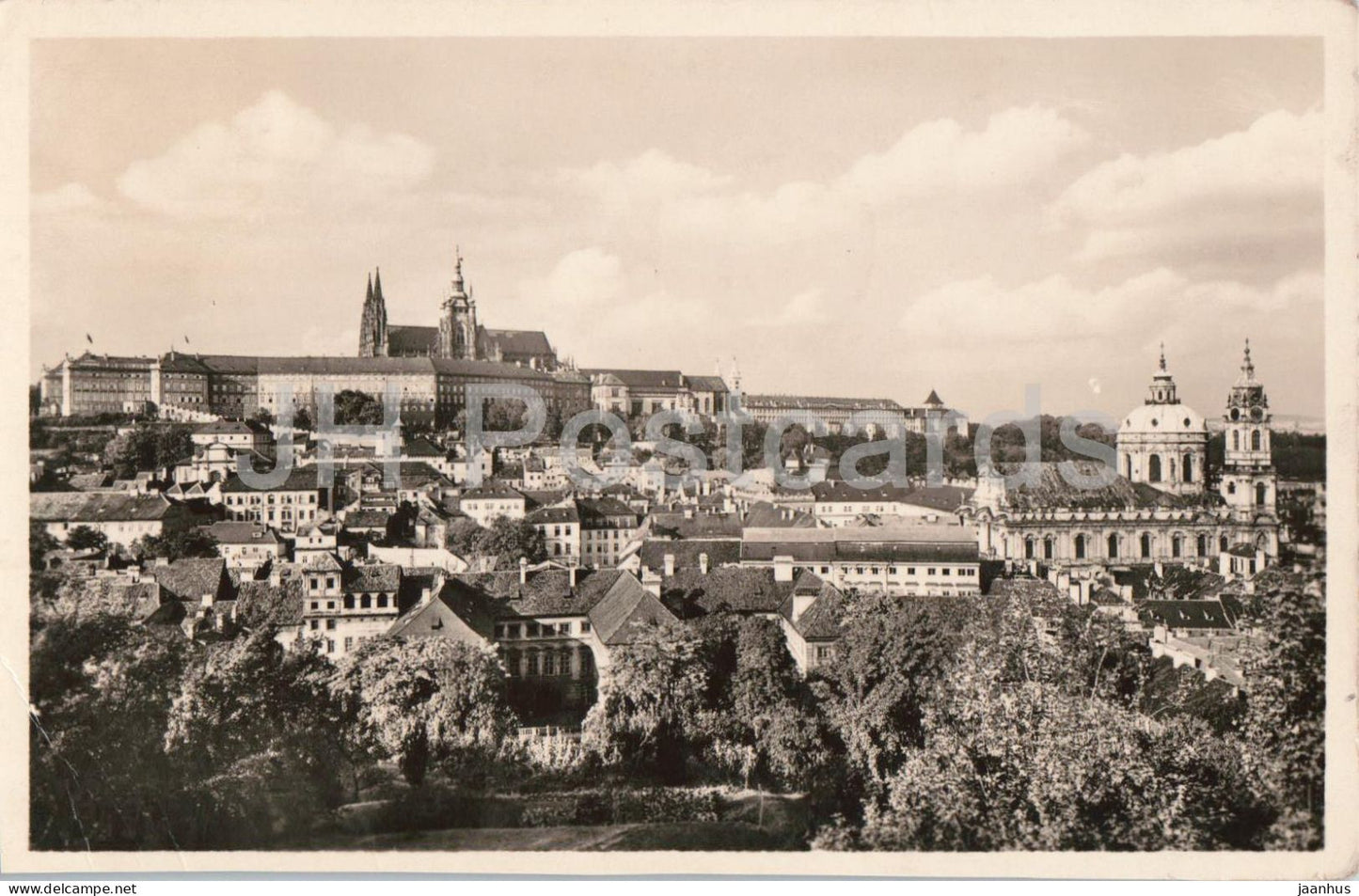 Praha - Prague - Hradcany - Hradcany Castle - old postcard - 1952 - Czech Republic - Czechoslovakia - used - JH Postcards