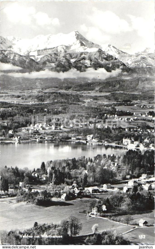 Velden am Worthersee - lake - panorama - Alps - mountains - 152 - old postcard - 1959 - Austria - used - JH Postcards