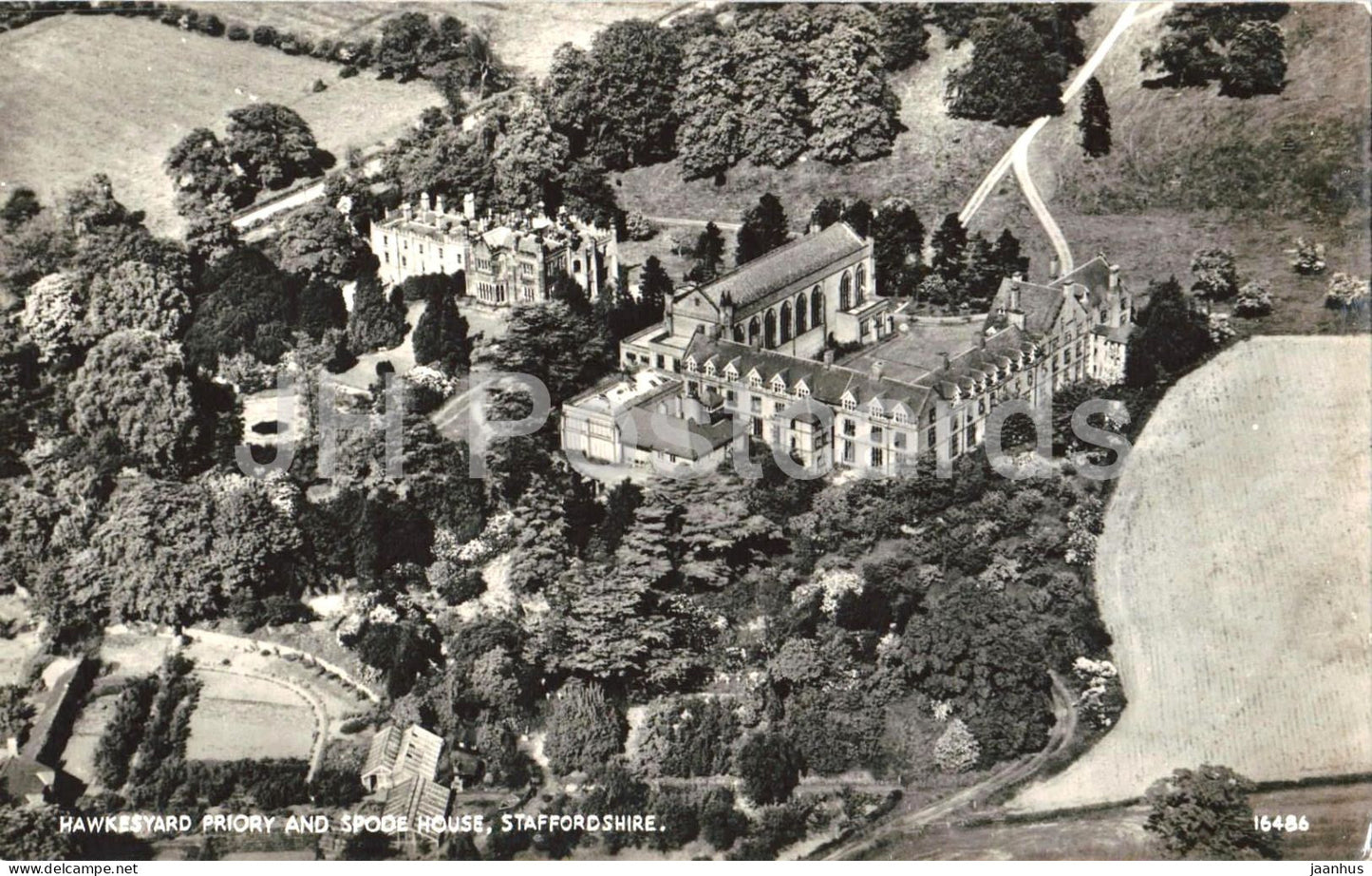 Hawkesyard Priory and Spode House - Staffordshire - 16486 - England - United Kingdom - unused - JH Postcards