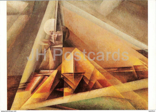 painting by Lyonel Feininger - Gaberndorf - German art - 7631 - 1992 - Germany - unused - JH Postcards
