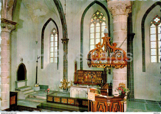 Kallunge Kyrka - interior - church - Gotland - 24269 - Sweden - unused - JH Postcards
