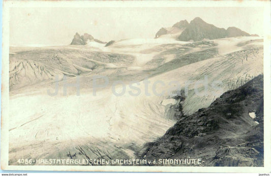 Hallstattergletscher u. Dachstein v. d. Simonyhutte - No. 4086 - old postcard - 1921 - Austria - unused - JH Postcards