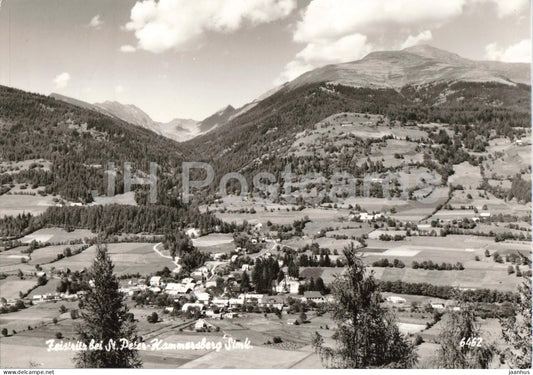 Feistritz bei St. Peter Kammersberg Stmk. - alpine village - valley view - mountains - 6462 - 1966 - Austria - used - JH Postcards