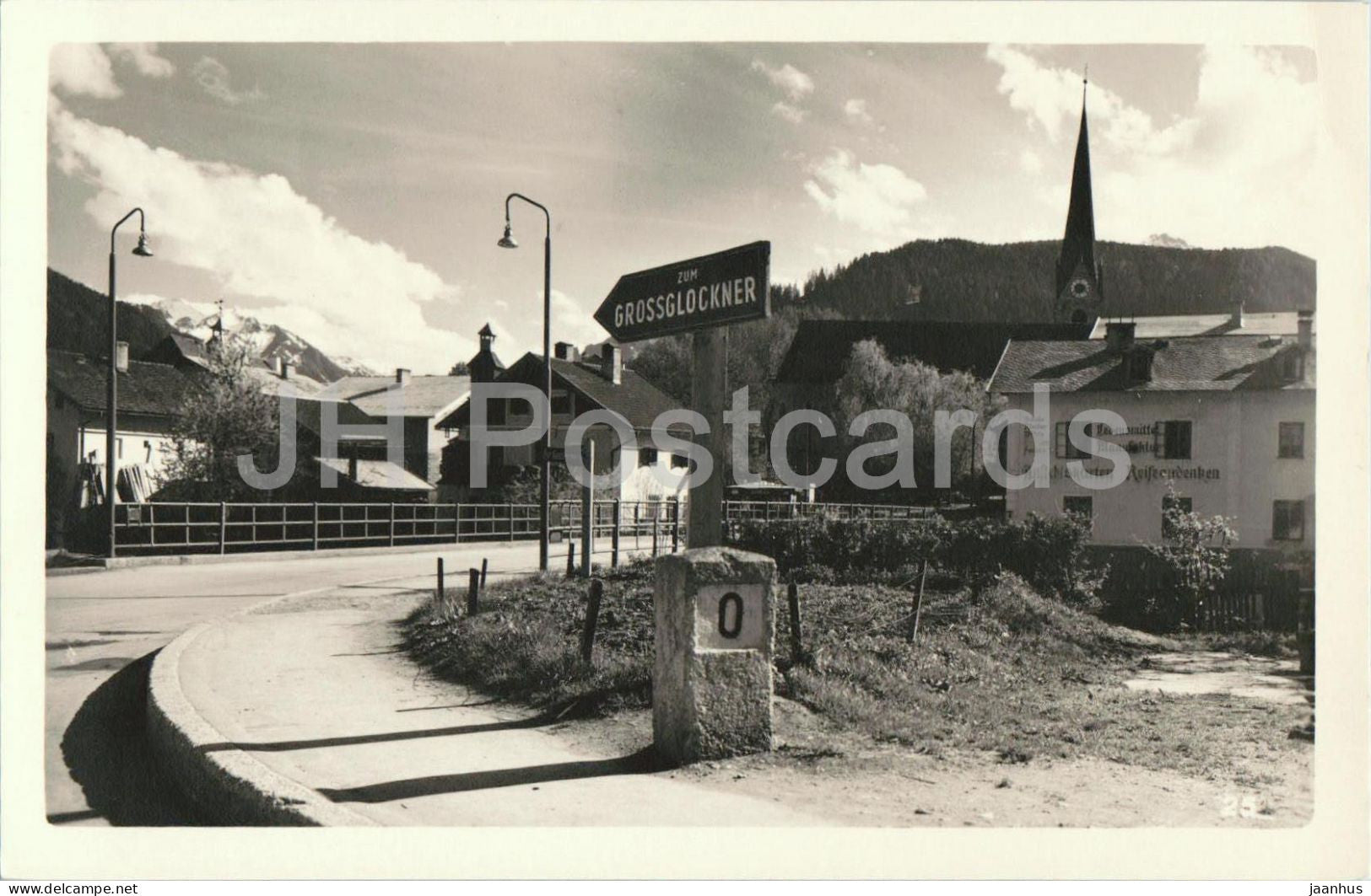 Bruck an der Grossglocknerstrasse - Zum Grossglockner - old postcard - 1950s - Austria - unused - JH Postcards