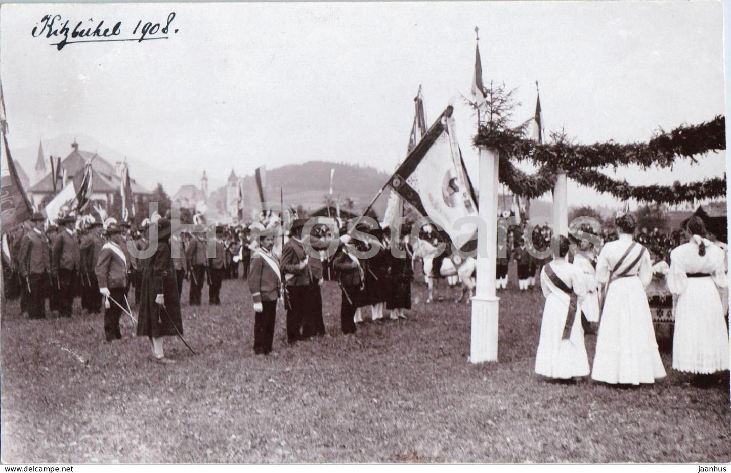 Kitzbuhel 1908 - Kaiserjubilaums-Fest ? - Fest mit Fahnenweihe - 1 - Festival - photo - old postcard - 1908 - unused - JH Postcards