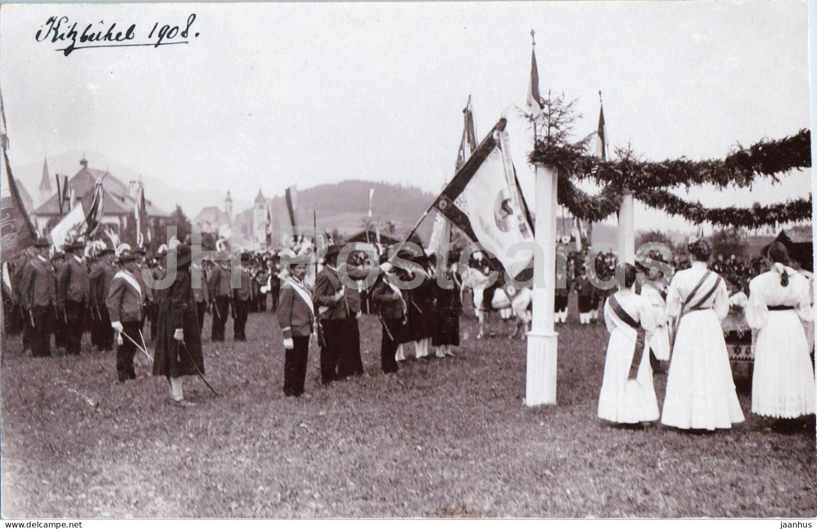 Kitzbuhel 1908 - Kaiserjubilaums-Fest ? - Fest mit Fahnenweihe - 1 - Festival - photo - old postcard - 1908 - unused - JH Postcards