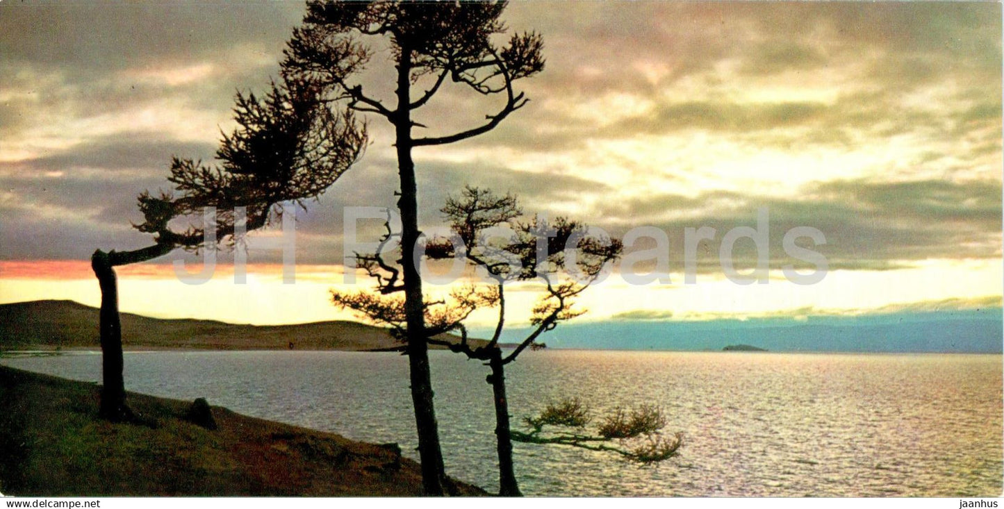 Lake Baikal - Nocturne - 1967 - Russia USSR - unused - JH Postcards