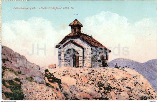 Salzkammergut - Dachsteinkapelle 2202 m - Nr. 623 - old postcard - 1920s - Austria - used - JH Postcards