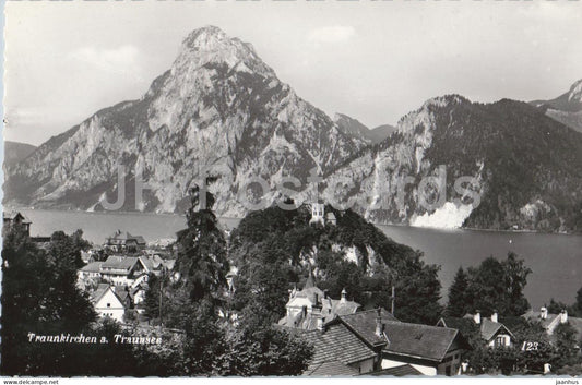 Traunkirchen a. Traunsee - lake - mountains - Alps - 123 - old postcard - Austria - unused - JH Postcards