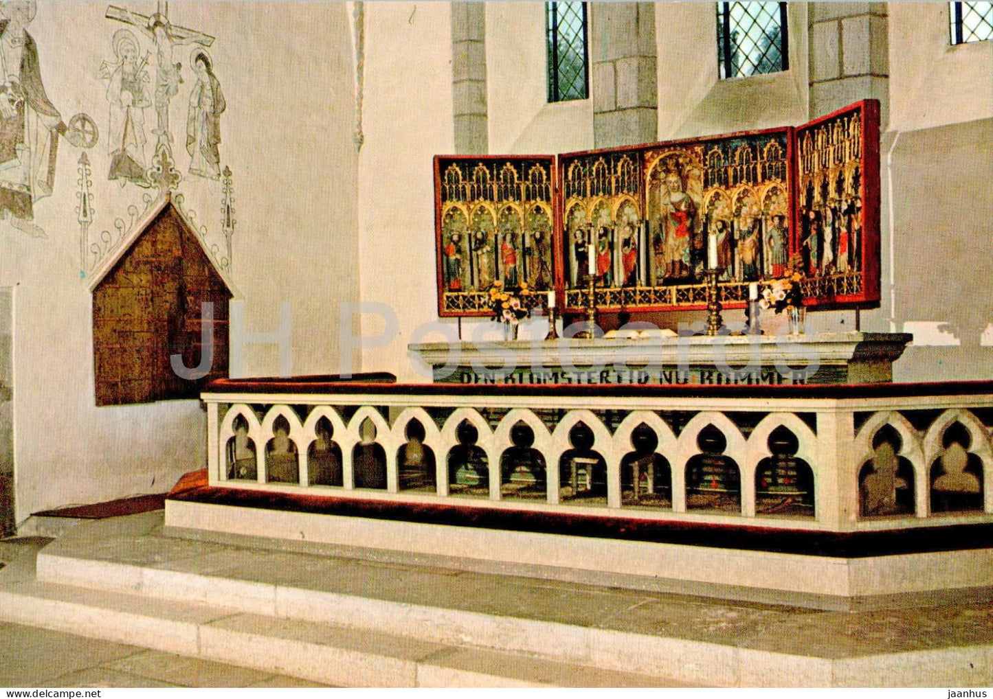 Larbro Kyrka - interior - church - Gotland - 24820 - Sweden - unused - JH Postcards