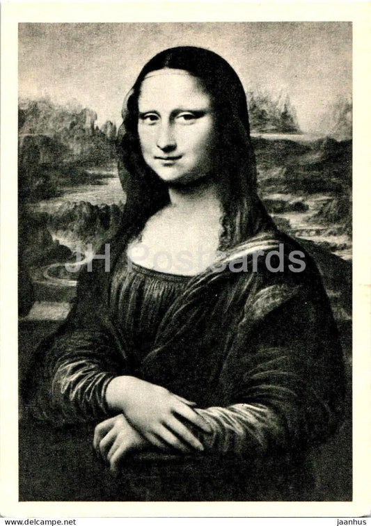 painting by Leonardo da Vinci - Mona Lisa - Italian art - 1967 - Russia USSR - unused - JH Postcards