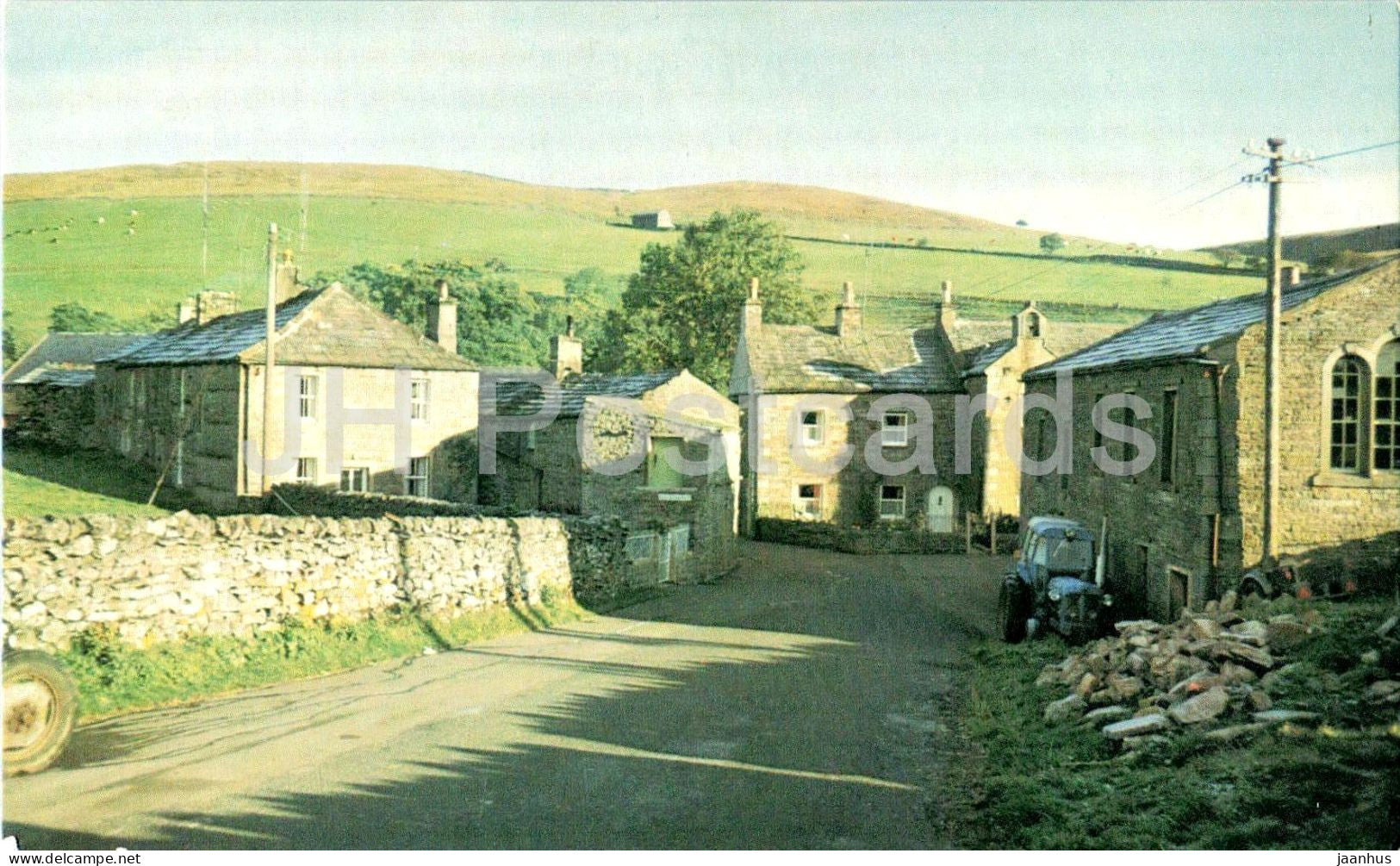 Keld Village - The Pennine Series - stone cottages - rural village - tractor - England - United Kingdom - used - JH Postcards