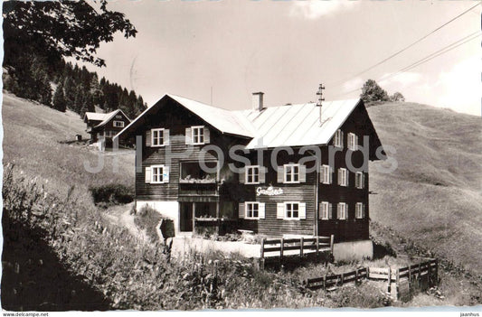 Gastehaus Gamsblick - Mittelberg Tobel - Kleinwalsertal - guesthouse - Alps - old postcard - Austria - used - JH Postcards