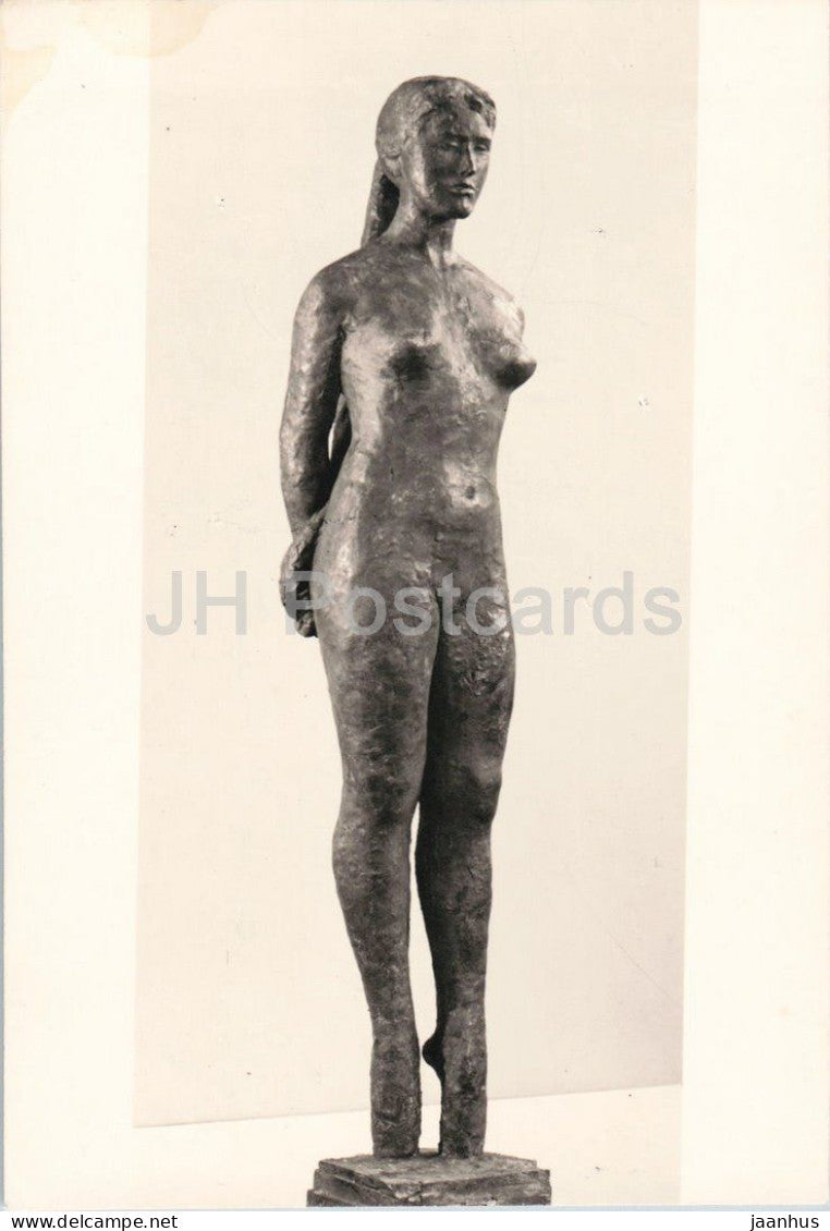 sculpture by Giacomo Manzu - Passo Di Danza - Kunsthalle Mannheim - museum - Italian art - Germany - used - JH Postcards