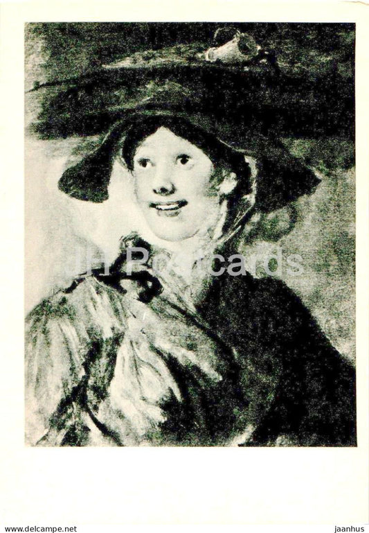 painting by William Hogarth - The Shrimp Girl - English art - 1967 - Russia USSR - unused - JH Postcards