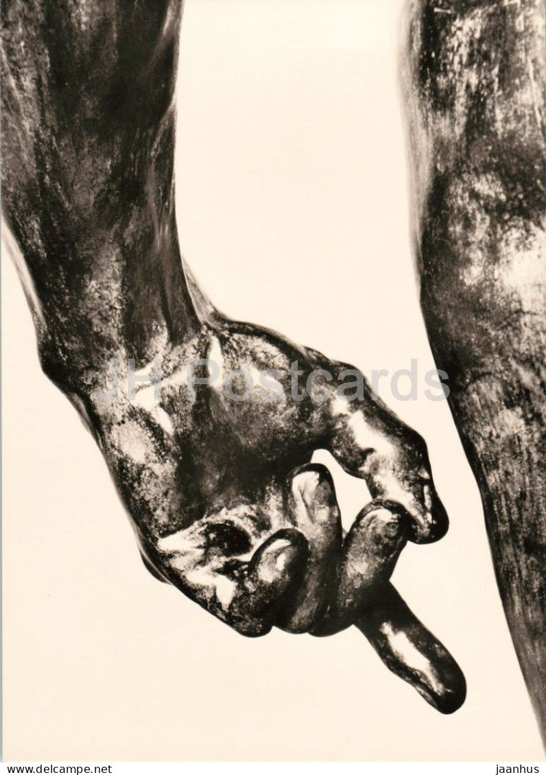 sculpture by Auguste Rodin - The Hand of St John the Baptist - Die Hand Johannes des Taufers French art Germany - unused - JH Postcards